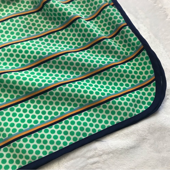 Cremieux Women Beachwear Walking Running Shorts Green Orange Navy Dots Size 2 - Picture 3 of 12